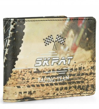 Skpat Wallet with inside wallet and RFID protection 204102 black colour