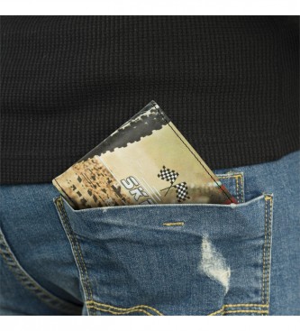 Skpat Portemonnee met binnenportefeuille en RFID-bescherming 204102 kleur zwart