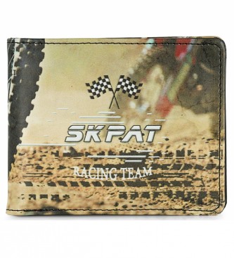 Skpat Wallet with inside wallet and RFID protection 204102 black colour