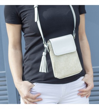 Skpat Mini torba na telefon komórkowy 313621 biała -14x19,5x5cm