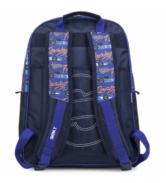 Skpat Pikowany plecak dziecięcy z nadrukiem 130901 Niebieski -42X33X15Cm
