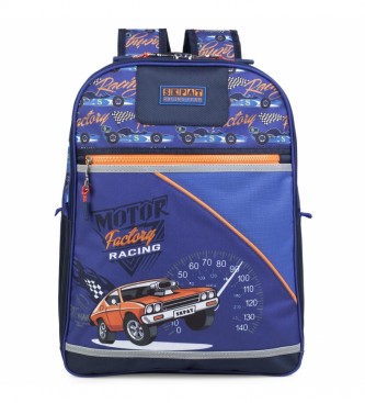 Skpat Padded and Printed Children's Backpack 130901 blue -42x33x15cm