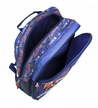 Skpat Pikowany plecak dziecięcy z nadrukiem 130901 Niebieski -42X33X15Cm