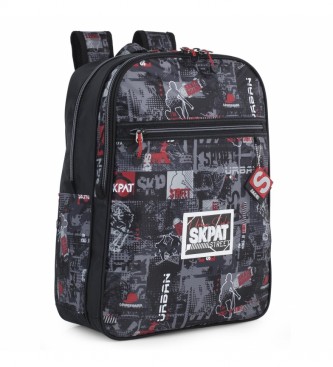 Skpat Boy's Backpack with Straps to Adapt to Trolley 131601 black -33x42x15cm