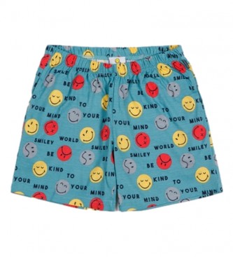 Aznar Innova SMILEY Pyjama  manches courtes Do Things bleu