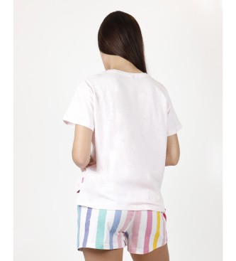 Aznar Innova Pijama Manga Corta Rainbow para Mujer