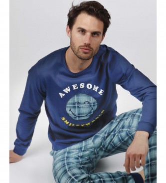 Aznar Innova Niesamowita piżama w kolorze niebieskim