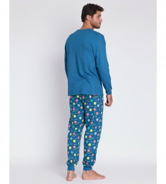 Aznar Innova Great Things Schlafanzug blau