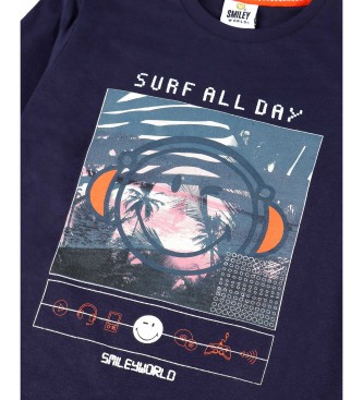 Aznar Innova Langrmeliger Schlafanzug Surf All Day navy