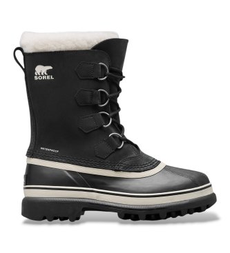 Sorel Black Caribou waterproof snow boots