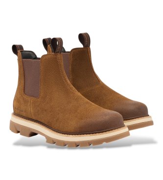 Sorel Stivaletti Chelsea in pelle impermeabili Lark-47 marrone