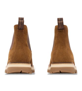 Sorel Stivaletti Chelsea in pelle impermeabili Lark-47 marrone