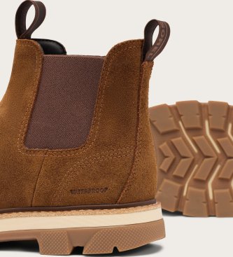 Sorel Stivaletti Chelsea in pelle impermeabili Lark-47 marrone