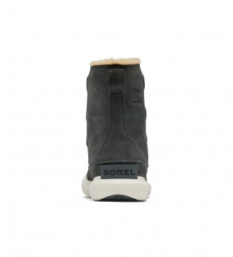 Sorel Explorer Next Joan Wp grey leather ankle boots