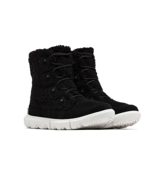 Sorel Explorer next leather ankle boots black