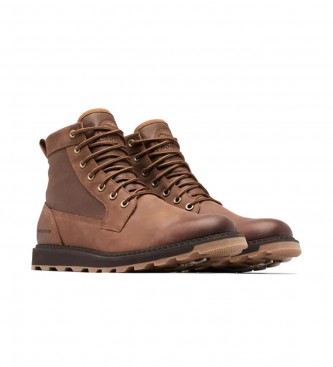 Sorel Madson II brown leather ankle boots