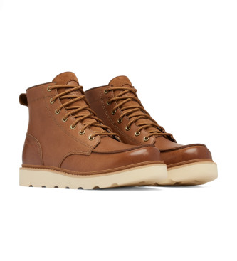 Sorel Slabtown 62 Moc Hellbraune Lederstiefeletten