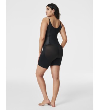 SPANX Miederstrumpf mit offener Bste bis zur Mitte des Oberschenkels TotalContour schwarz