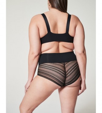 SPANX High-waisted panty with black lace