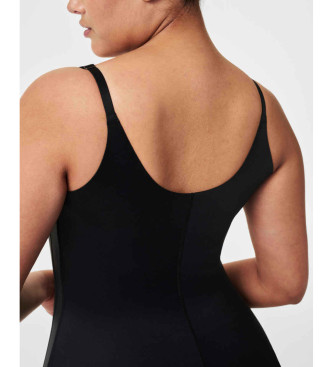 SPANX Canotta compressiva nera sul petto a vista