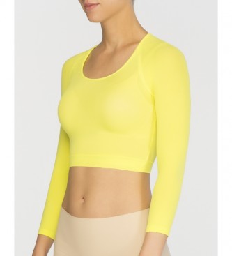 Spanx Sous-chemise de base en tricot semi-transparent 20155R jaune