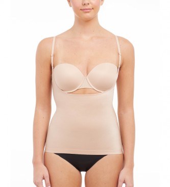 Spanx Beige Champagne Open Décolletage and Tank Top 10225R