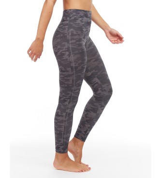 SPANX Women's shaping leggings with grey military print