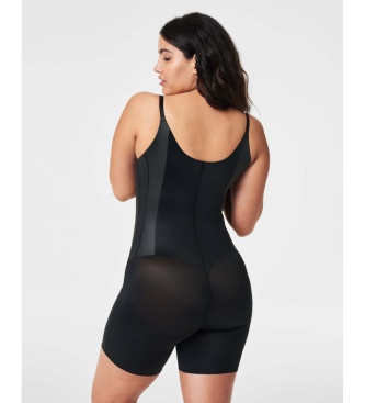 SPANX Miederstrumpf mit offener Bste bis zur Mitte des Oberschenkels TotalContour schwarz