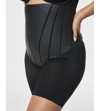 SPANX TotalContour Mittelhohe Shorts mit hoher Taille schwarz