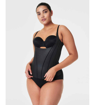 SPANX Canotta compressiva nera sul petto a vista