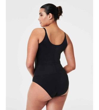 SPANX Canotta compressiva nera sul petto a vista