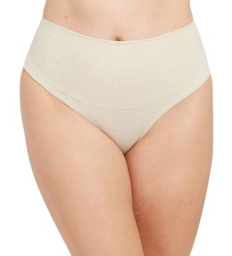 SPANX Beige cotton shaping thong