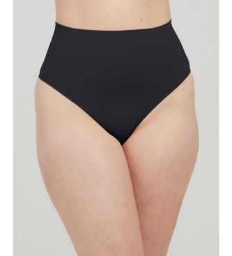 SPANX Black high-waisted shaping thong - ESD Store fashion, footwear and  accessories - best brands shoes and designer shoes