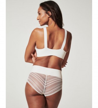 SPANX High-waisted panty with white lace