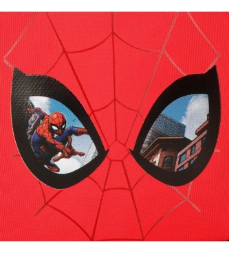 Disney Estuche Spiderman Protector Dos Compartimentos rojo -23x9x7cm-