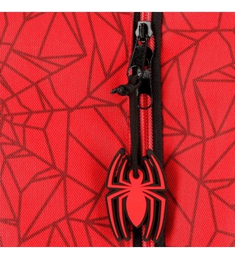 Disney Housse de protection Spiderman Deux compartiments rouge -23x9x7cm