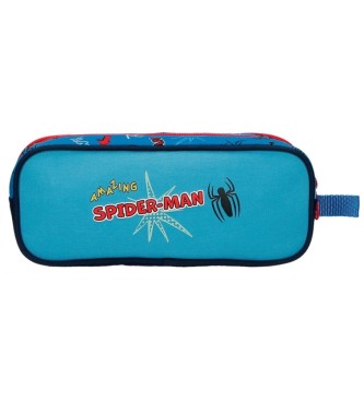 Joumma Bags Totally awesome Spiderman Totally awesome Two Compartment pencil case blue
