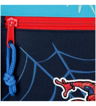 Joumma Bags Estuche Spiderman Totally awesome Tres Compartimentos azul