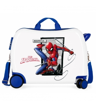 Joumma Bags Spiderman Action 2 wiel multidirectionele ride-on koffer -39x50x20cm