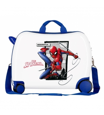 Joumma Bags Spiderman Action 2 wiel multidirectionele ride-on koffer -39x50x20cm