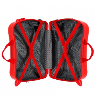 Joumma Bags Mala com 2 rodas multidirecionais Spiderman Geo vermelho -38x50x50x20cm