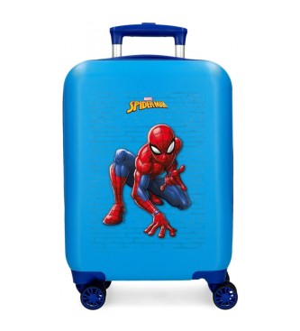 Disney Walizka kabinowa Spiderman Vigilant sztywna 50 cm niebieska