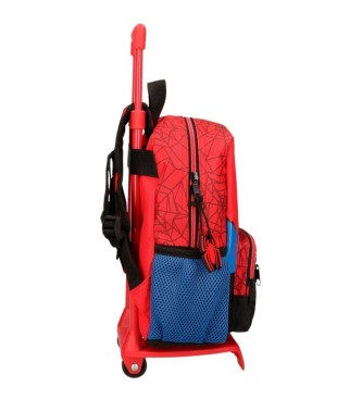 Joumma Bags Mochila protetora do Homem-Aranha com carrinho vermelho
