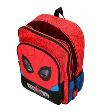 Disney Rugzak Spiderman beschermer twee compartimenten rood -30x40x13cm