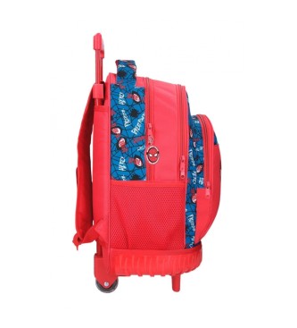 Joumma Bags Mochila con ruedas Spiderman Authentic rojo