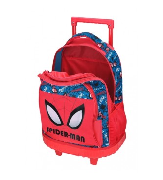 Joumma Bags Mochila com rodas Authentic Spiderman vermelha