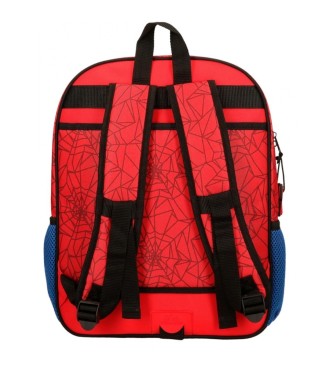 Disney Spiderman Protector school backpack adaptable to trolley red -30x38x12cm