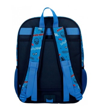 Joumma Bags Zaino scuola Spiderman Totalmente fantastico 40 cm adattabile al carrello blu