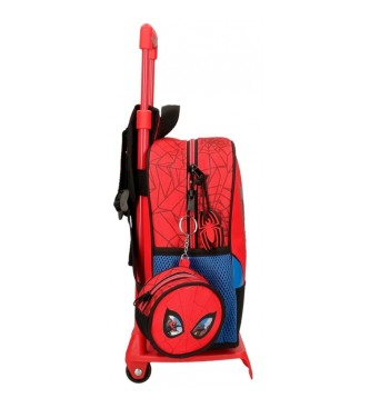 Joumma Bags Mochila pr-escolar Spiderman Protector com trolley vermelho