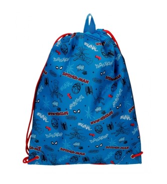 Joumma Bags Saco de mochila azul do Homem-Aranha totalmente espectacular